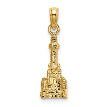 14K 3-D Chicago Water Tower Charm
