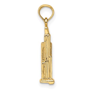 14K 3-D Willis Tower (Chicago) Charm — alternate view