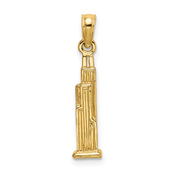 14K 3-D Willis Tower (Chicago) Charm