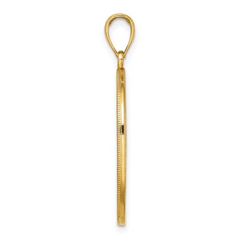 14K Tree of Life Twisted Tree in Oval Frame Pendant — alternate view