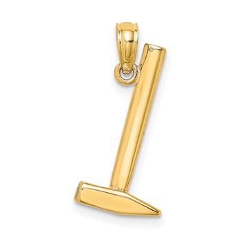 14K 3-D Hammer Charm