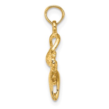 14K Bikini Bathing Suit Charm — alternate view