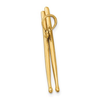 14K 3-D Moveable Drum Sticks Charm — alternate view