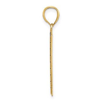 14K Polished Antiqued Sudoku Game Board Charm — alternate view