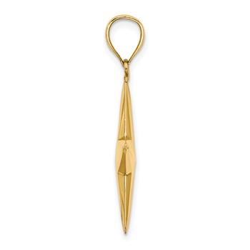 14K 3-D Nautical Star Charm — alternate view