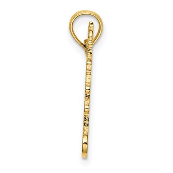 14K Cut-Out Lighthouse with Waves Charm — alternate view