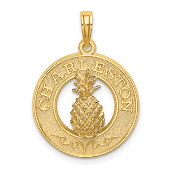 14K CHARLESTON Pineapple Charm