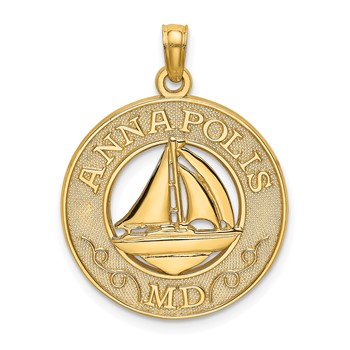 14K ANNAPOLIS MD Sailboat Charm