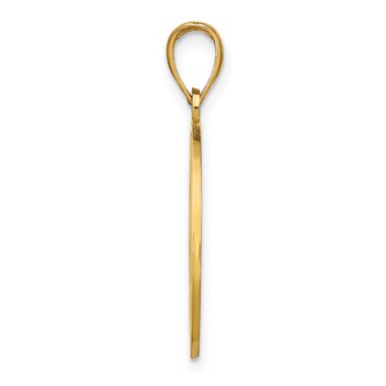 14k NAPLES Dolphins Pendant — alternate view