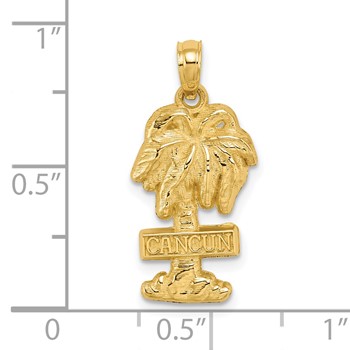 14K CANCUN Palm Tree Charm — alternate view