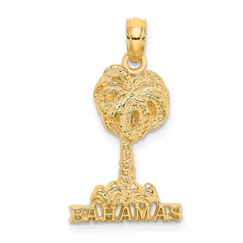 14K BAHAMAS Palm Tree Charm