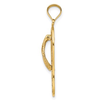 14K Polished Dolphin Flip-Flop Charm — alternate view