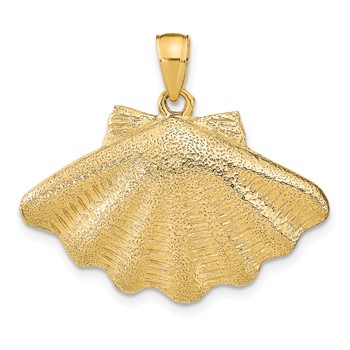 14K Clam Shell Charm