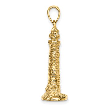 14K 3-D Cape May Lighthouse Charm — alternate view