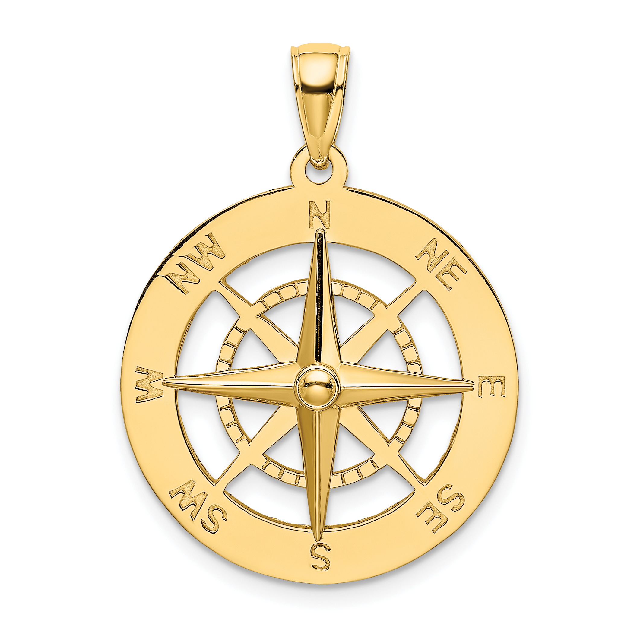 Gold deals compass charm