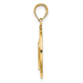 14K BARBADOS with Trident Spear Circle Charm — alternate view