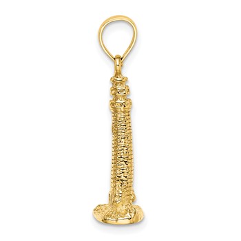 14K 3D Cape May NJ Lighthouse Charm — alternate view