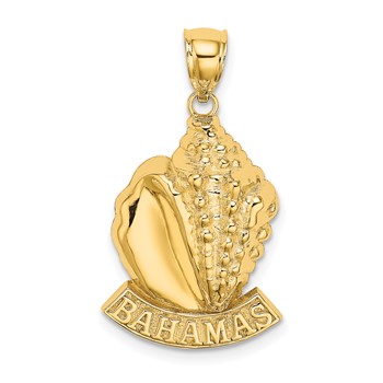 14K BAHAMAS Conch Shell Charm