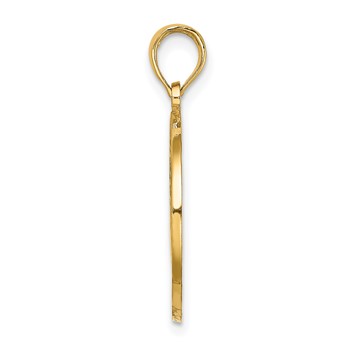 14K OCEAN CITY with Crab Charm — alternate view