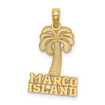 14K MARCO ISLAND Palm Tree Charm