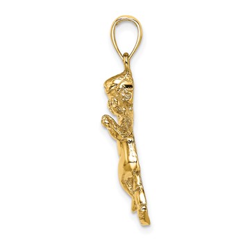 14K Guardian Angel Walking Charm — alternate view