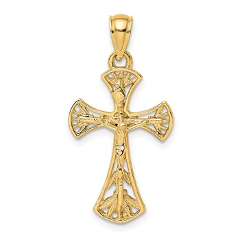 14K Fancy Crucifix Charm