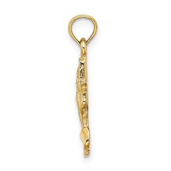 14K 2-D Praying Hands Charm — alternate view