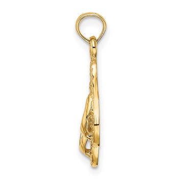 14K 3-D KEY WEST Double Flip Flop Charm — alternate view