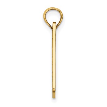 14K Textured SEA ISLE License Plate Charm — alternate view