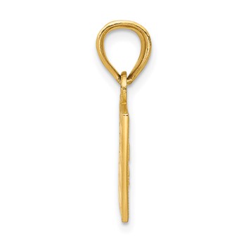 14k Enameled UNITED STATES Flag Pendant — alternate view