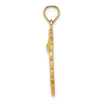 14K JAMAICA with Bird in Circle Charm — alternate view