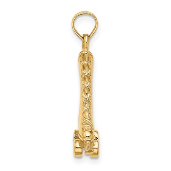 14K 3-D Roller Skate Charm — alternate view