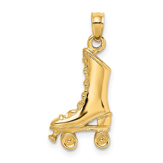 Rhinestones Sport Themed Roller Skate Floating Charms for Necklace