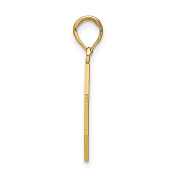 14k Polished I'LL NEVER STOP LOVING YOU Stopsign Pendant — alternate view