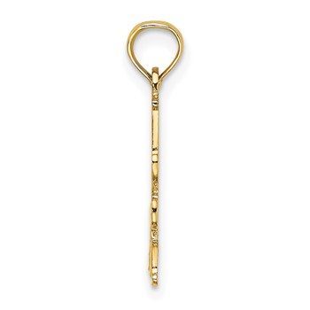 14K Polished Engraved #1 STEP MOM Charm — alternate view