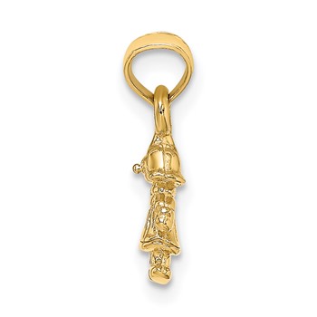 14K 3-D Mini Doll Charm — alternate view