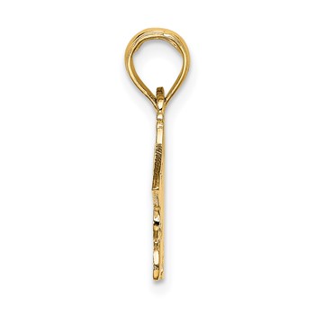 14k I'D RATHER BE FLYING Charm — alternate view