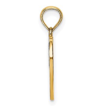 14k with White Rhodium MOM and Angel Heart Charm — alternate view