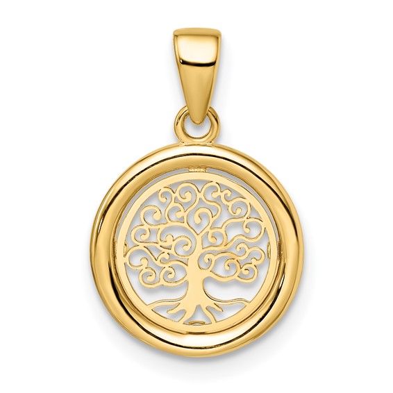 Tree of life deals necklace 14k gold