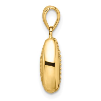 14k Polished 3-D Cowrie Shell Pendant — alternate view