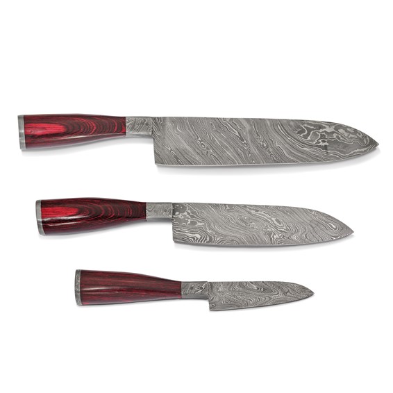 PLYS-Luxury Gold Kitchen Knife Set Stainless Steel Blade with