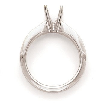 14k White Gold 1/4ct. Extra Heavy-Weight 4-Prong Solitaire Mounting — alternate view