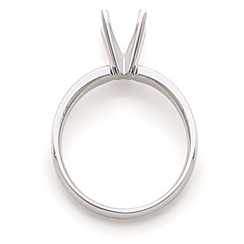 Platinum 1/2ct. Medium-Weight Comfort-Fit 4-Prong Mounting — alternate view