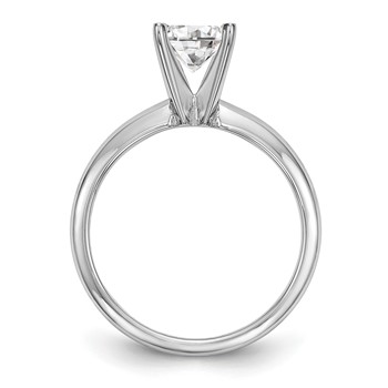 14K WG 1.0 ct 6.5 MM Solitaire Ring Mounting — alternate view