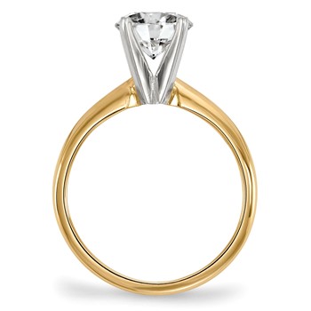 14ky Moissanite Solitaire — alternate view