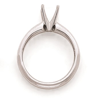 Platinum 5/8ct. Heavy-Weight Knife Edge 4-Prong Ring Mounting — alternate view