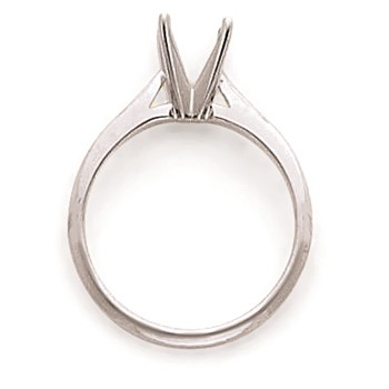 14k White Gold 1.25ct. Lightweight Airline 4-Prong Mounting — alternate view