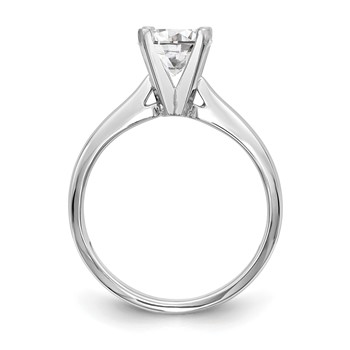 14k White Gold 3/16ct. Medium Weight Airline 4-Prong Mounting — alternate view