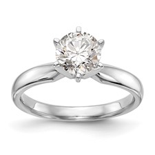 Image of Platinum 1.25ct. Medium-Weight Comfort-Fit 6-Prong Ring Mounting