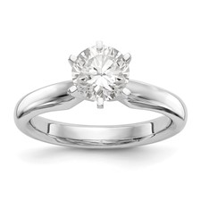 Image of Platinum 1/2ct. Heavy-Weight Comfort-Fit 6-Prong Ring Mounting